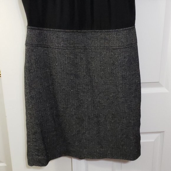 Loft work dress silk top plaid bottom 6 - Picture 2 of 6